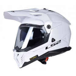 Kask motocyklowy Dual Sport LS2 MX702 Pioneer II Gloss White